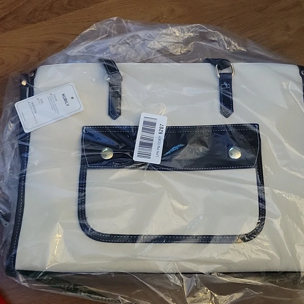 Nubily beige black laptop bag 15.6